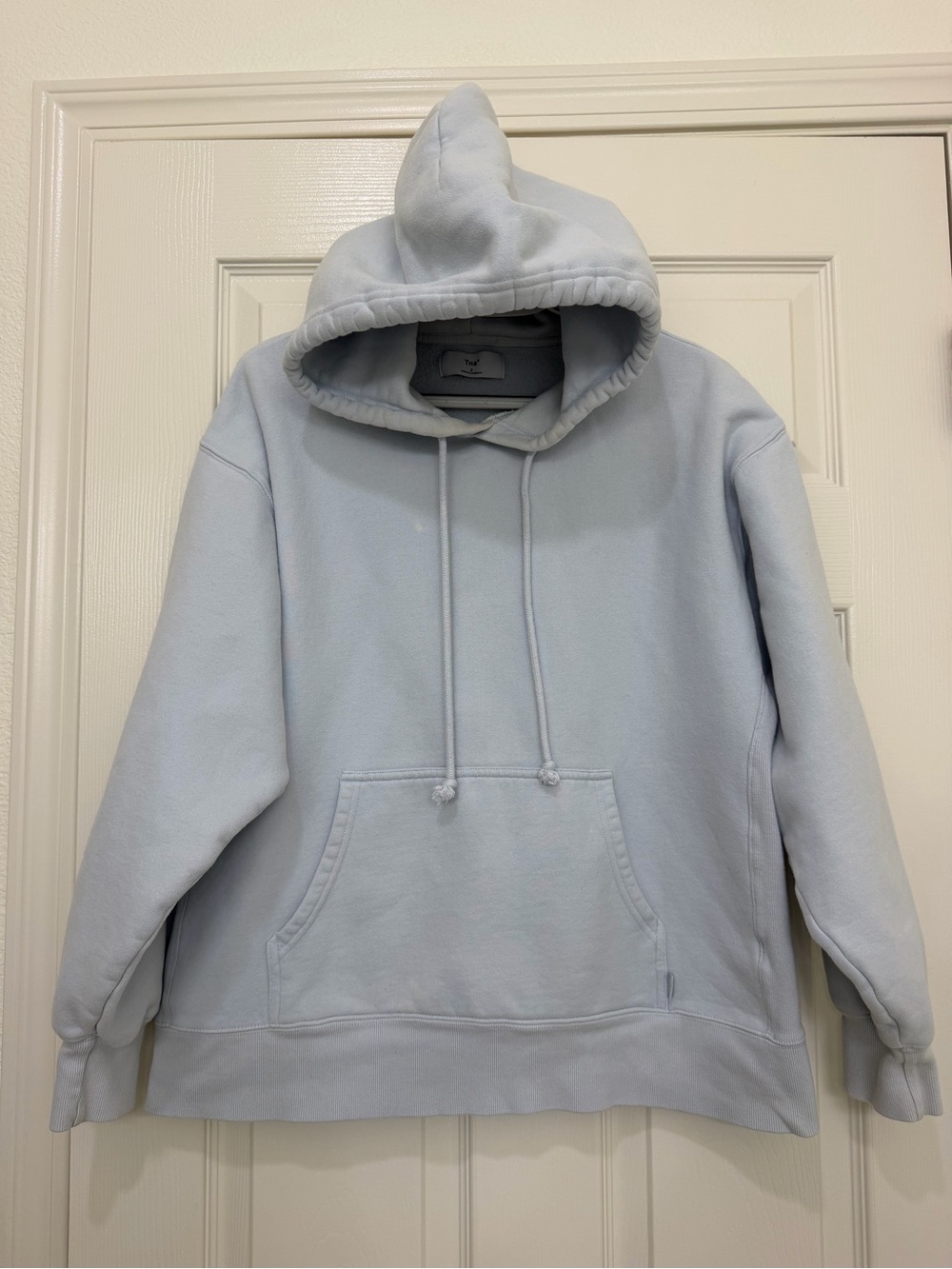 TNA Light Blue Women's Hoodie Pullover with Kangaroo Pocket